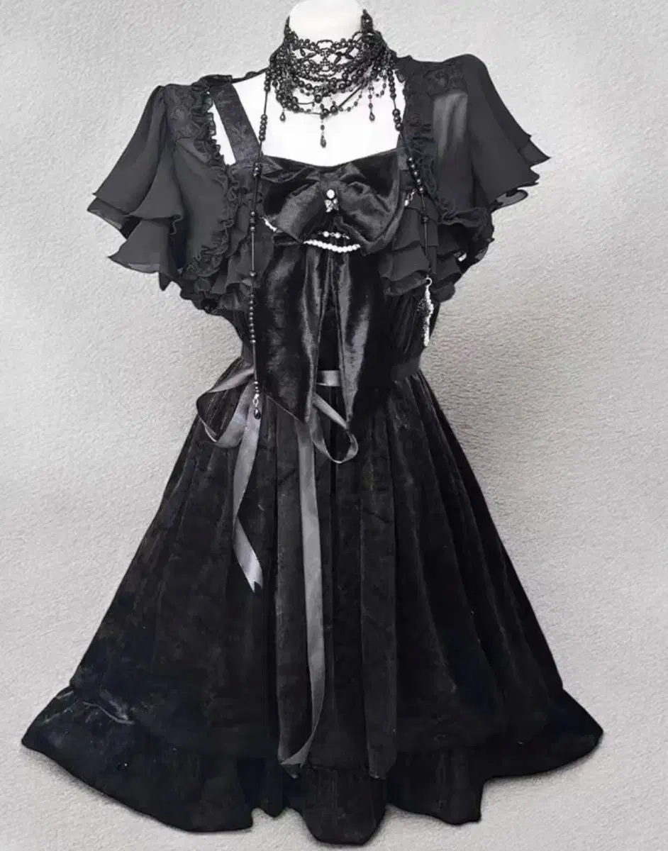 Bohemian See-through Check Ruffle Maxi Dress on Bunjang